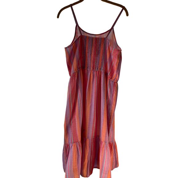 Sugar & Jade Women's Size XXL Spaghetti Straps Knee Level Colorful Summer Dress - Picture 2 of 4